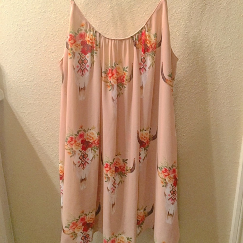 Show Me Your Mumu - Cow skull frida printed dress